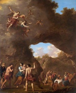 The Angels Guiding The Shepherds To The Nativity — Cornelis Van Poelenburch