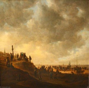 The Beach Near Scheveningen — Jan Josephszoon Van Goyen