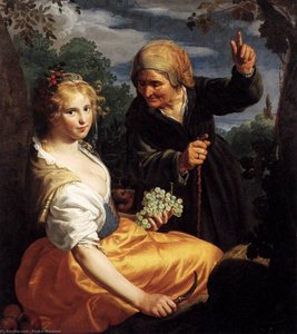 Vertumnus E Pomona — Paulus Moreelse