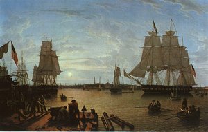 Boston Harbor As Seen From Constitution Wharf — Robert W. Salmon