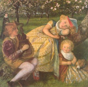 The King's Orchard (study) — Arthur Hughes