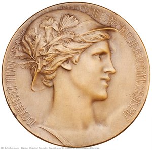French And British War Commission Obverse — Daniel Chester French