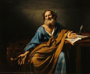 Saint Mark — Valentin De Boulogne