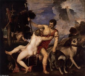 Venus And Adonis — Titian