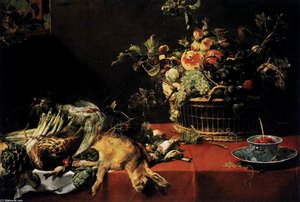 Still-life With Fruit Basket And Game — Frans Snyders