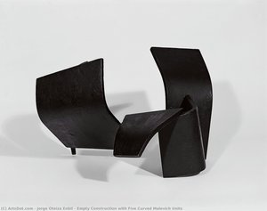 Empty Construction With Five Curved Malevich Units — Jorge Oteiza Enbil