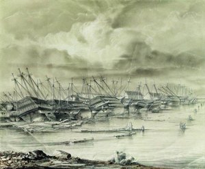 Kronstadt Harbour After The Flooding — Alexei Petrovich Bogoliubov