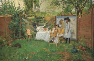 La Colazione All'aperto — William Merritt Chase