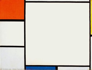 Composición Con Rojo, Amarillo Y Azul — Piet Mondrian