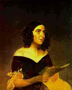 Portrait Of Singer A. Ya. Petrova — Karl Pavlovich Brulloff