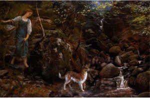 An Ayrshire Glen — Arthur Hughes