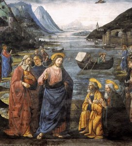 Berufung Der Apostel (detail) — Domenico Ghirlandaio