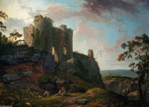 Beeston Castle, Cheshire — George Barret The Elder
