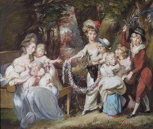 Mrs Justinian Casamajor And Eight Of Her Children — Daniel Gardner