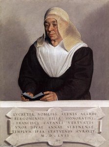 Abbess Lucrezia Agliardi Vertova — Moroni, Giovanni Battista