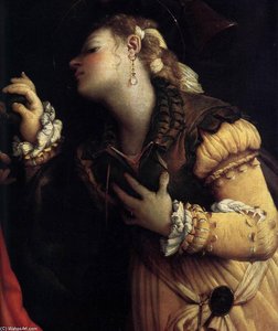 Mystic Marriage Of St Catherine (detail) — Lorenzo Lotto