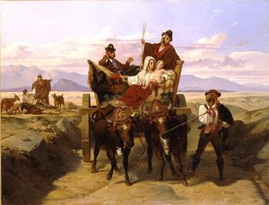 Paysans Dans La Campagne (titre Récent) Bergers Dans Un Paysage (titre Ancien) — Jules Jollivet