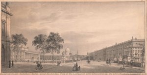 Berlin, Unter Den Linden. View Of The Lustgarten With Schlossbrücke, The Altes Museum, Cathedral, And Palace — Karl Friedrich Schinkel