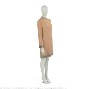 Short Evening Dress Worn Onstage By Lauren Bacall In — Norman David Levinson