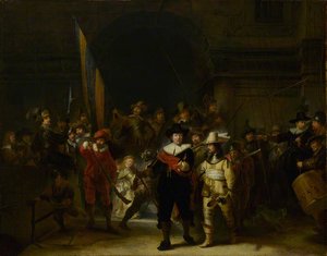 The Company Of Captain Banning Cocq And Lieutenant Willem Van Ruytenburch ('the Nightwatch') (after Rembrandt Van Rijn) — Gerrit Lundens