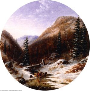 In The Jardin De Caribou, Below Quebec — Cornelius David Krieghoff