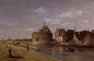 Der Turm Des Franz I In Le Havre — Eugène Louis Boudin
