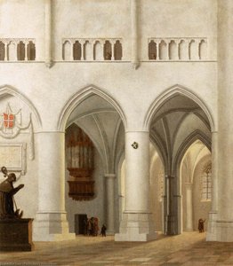 Interior Of The Sint-bavokerk At Haarlem — პიტერ იანსზ სენრედამი