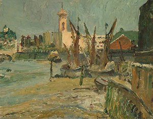 The Thames At Lambeth, London — Ronald Ossory Dunlop