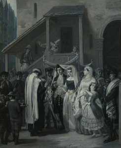 The Wedding (die Trauung) — Moritz Daniel Oppenheim