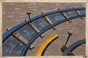 They Also Worked In Large Numbers On The Railroad — Jacob Lawrence