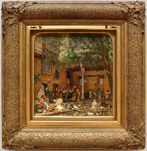 The Courtyard Of The Coptic Patriarch's House In Cairo — John Frederick Lewis