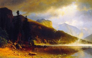 Echo Lake, Franconia Mountains, New Hampshire — Albert Bierstadt