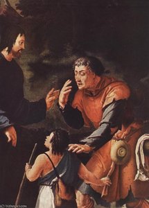 Paintings-christ Healing The Blind (detail) — Lucas Van Leyden