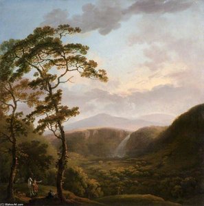 Waterfall At Powerscourt — George Barret The Elder