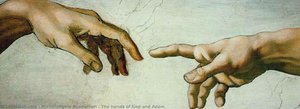 Les Mains De Dieu Et Adam — Michel-ange Buonarroti