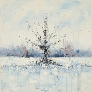Fragmented Solitude In Charcoal And Frost — Jacques Villedieu