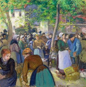The Poultry Market — Camille Pissarro