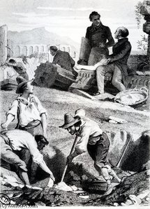 The Excavations At Torre Vergata — Henri Félix Emmanuel Philippoteaux