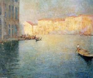 The Market, Venice — Soren Emil Carlsen