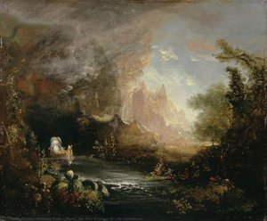 Study For The Voyage Of Life Childhood — Thomas Cole