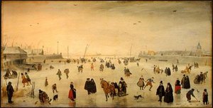A Scene On The Ice — Hendrick Avercamp