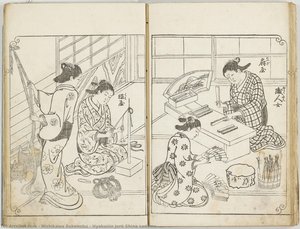 Hyakunin Jorō Shina Sadame — Nishikawa Sukenobu