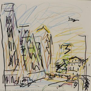 Study For Mornington Crescent, Summer Morning Ii — Frank Helmuth Auerbach