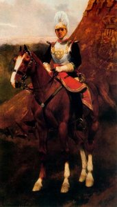 Equestrian Portrait Of S.m. Alfonso Xiii — Josep Cusachs I