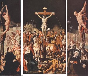 Crucifixion (triptych) — მარტენ ვან ჰიმსკერკი