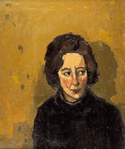 Portrait Of A Young Woman Looking Left — John Kyffin Williams