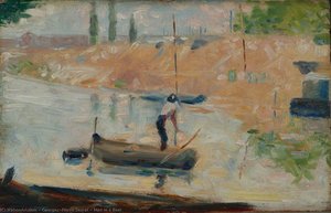 Uomo In Una Barca — Georges Pierre Seurat