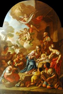 The Adoration Of The Shepherds — Francesco De Mura