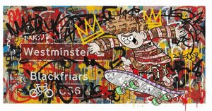 Échos Urbains : Une Symphonie Spontanée De Street Art Superposé Et De Mouvement Cinétique