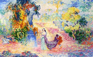 Woman In A Park — Henri Edmond Cross